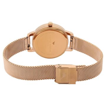 Olivia Burton Quartz Analog White Dial Stainless Steel Strap Watch for Women