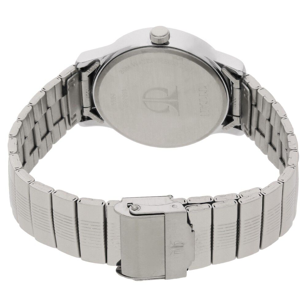 Buy Online Titan Quartz Analog with Day and Date Silver Dial