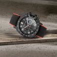 Cerruti 1881 Black Dial Silicone Strap Watch for Men - image number 2