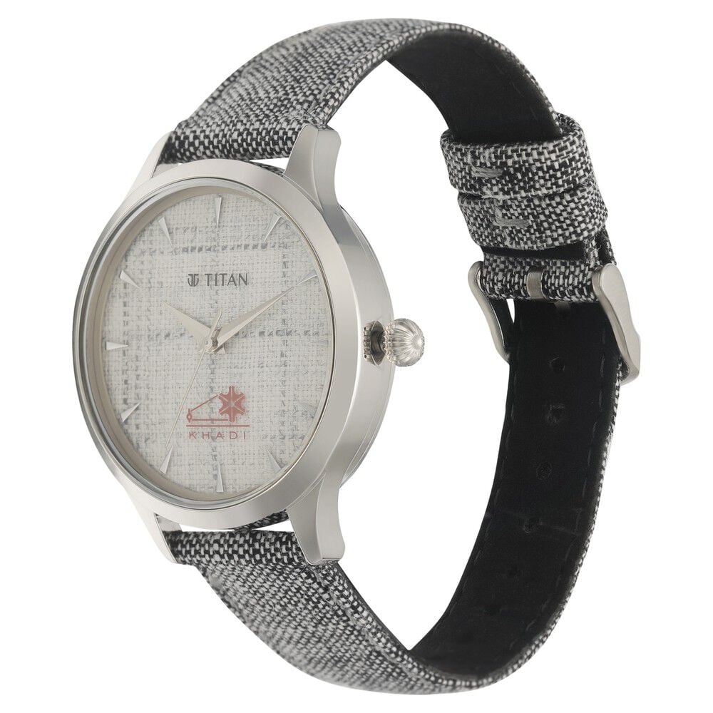 Buy Online Titan Quartz Analog Grey Dial Fabric Strap Watch for Women 2629sl04 Titan