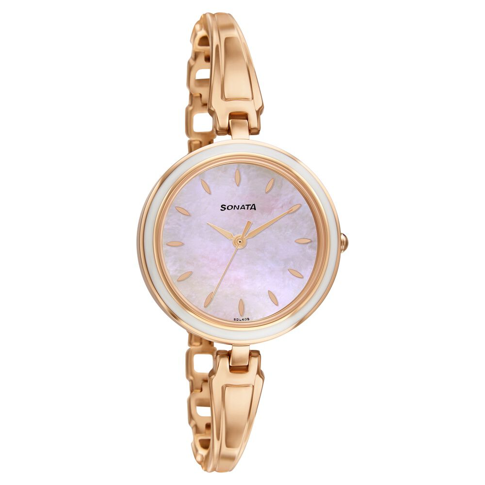 Buy Online Sonata Wedding Mother of Pearl Dial Women Watch With