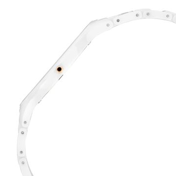 Titan Edge Ceramic Quartz in Arctic White Dial Watch for Men