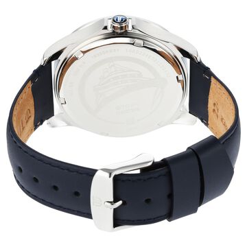 Titan Maritime Anthracite Dial Quartz Multifunction Leather Strap Watch for Men
