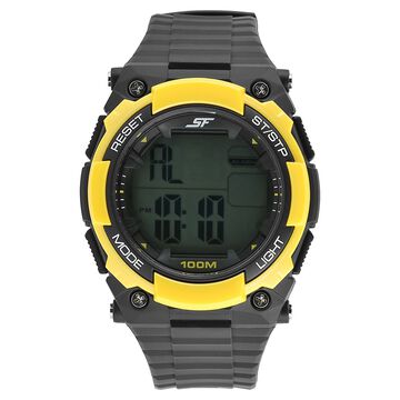 SF Digital Dial Plastic Strap Watch for Men