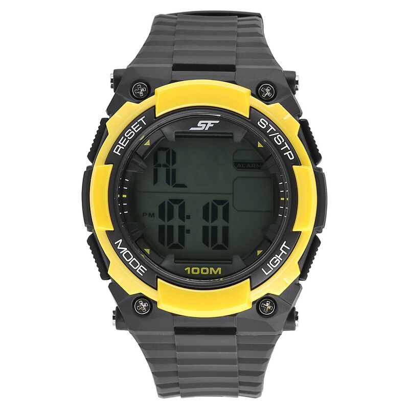 SF Digital Dial Plastic Strap Watch for Men