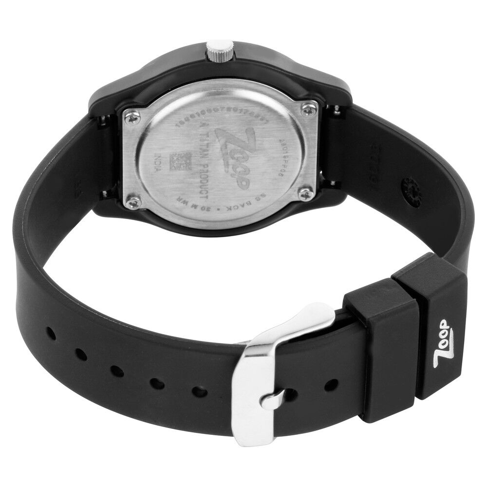 Buy Online Zoop By Titan Quartz Analog White Dial PU Strap Watch