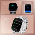 Fastrack Radiant FX2 Luxury Metal Smartwatch with largest 5.1 AMOLED Display with Functional Crown With Black Strap - image number 6