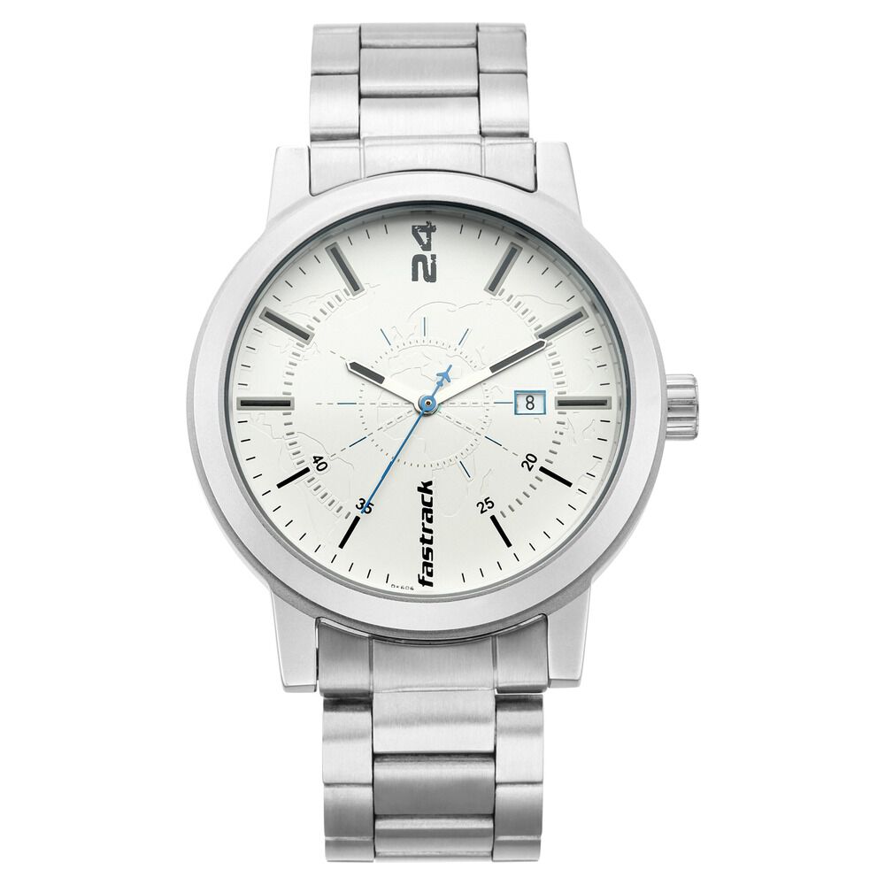 Buy Online Fastrack Tripster Quartz Analog with Date White Dial