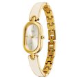 Vyb Diva By Fastrack Quartz Analog Off White Dial Golden Metal With Enamel Fill Strap Watch For Girls - image number 2