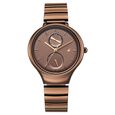 Fastrack Gelato champagne multifunction metal strap watch with Matcha green dial for Girls