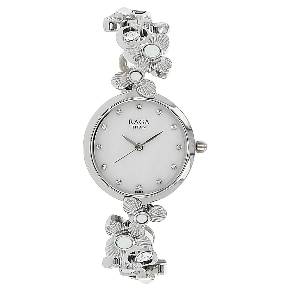 Buy Online Titan Raga Aurora Mother of Pearl Dial Women Watch With