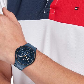 Tommy Hilfiger Blue Dial Blue Colour Stainless Steel Strap Watch for Men