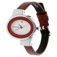 Fastrack Economy Quartz Analog White Dial Leather Strap Watch for Girls - image number 1