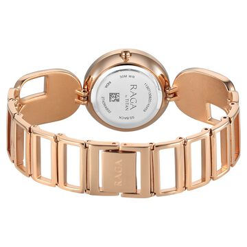 Titan Raga Afterglow Quartz Analog Rose Gold Dial Rose Gold Metal Strap Watch For Women