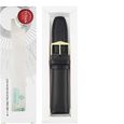 22 mm Black Genuine Leather Straps for Men - image number 5