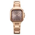 Titan Slim Square Quartz Analog with Date Silver Dial With Two Toned Color Stainless Steel Strap Watch For Women