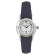 Xylys Swiss Analog Black Leather Strap and Black Dial Watch For Women