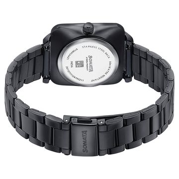 Sonata Wedding Edit Quartz Analog Black Dial Stainless Steel Strap Watch For Women