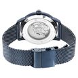 Titan Skeletal Automatic Blue Dial Blue Stainless Steel Strap Watch for Men - image number 6