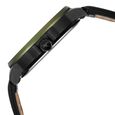 Fastrack Street Opulence Quartz Sun Moon Multifunction Green Dial Black Leather Strap Watch For Guys - image number 4