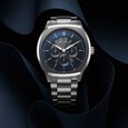Titan Regalia Arc Analog with Day Date Second Subdial and Blue Dial Stainless Steel Strap Watch for Men - image number 0