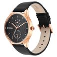 Titan Neo Workdays Black Dial Quartz Multifunction Leather Strap watch for Women - image number 2