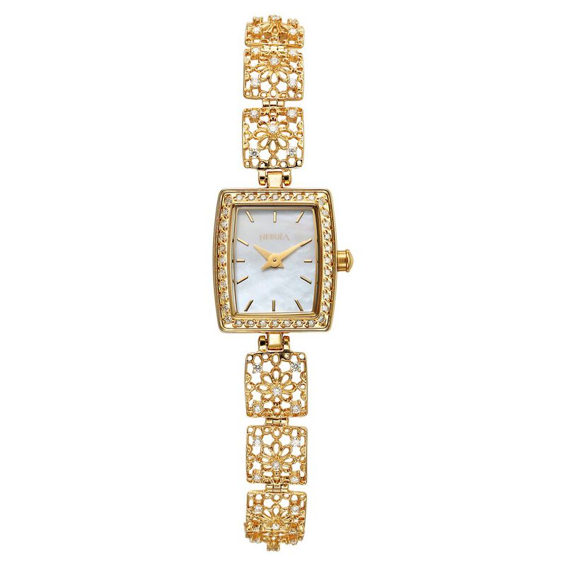 Titan Nebula Jewels 18k Gold Analog with Diamonds Watch for Women