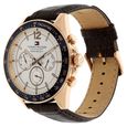 Tommy Hilfiger Quartz Chronograph White Dial Leather Strap Watch for Men - image number 1