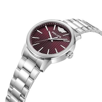 Police Analog Maroon Dial Watch for Men
