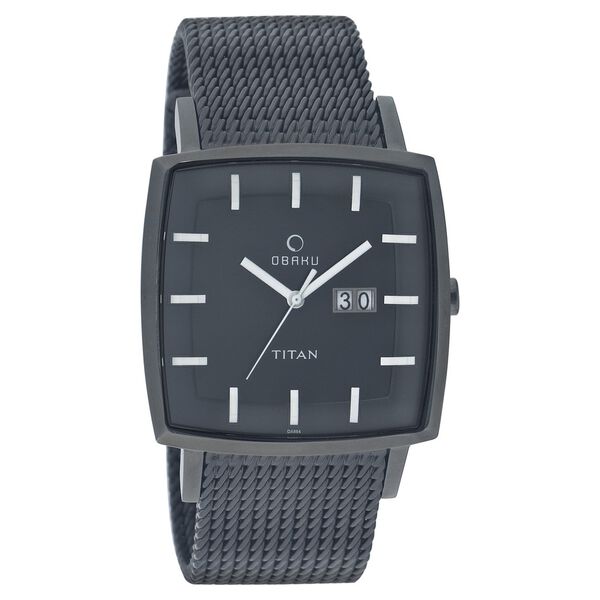 Titan Quartz Analog with Date Black Dial Watch for Men - image number 0