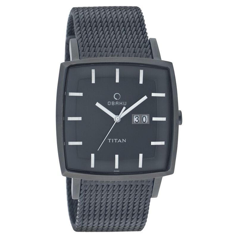 Titan Quartz Analog with Date Black Dial Watch for Men