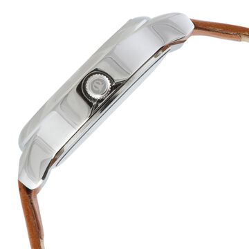 Titan Workwear Silver Dial Women Watch With Leather Strap