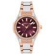 Cerruti 1881 Quartz Analog Maroon Dial Stainless Steel Strap Watch for Women - image number 0