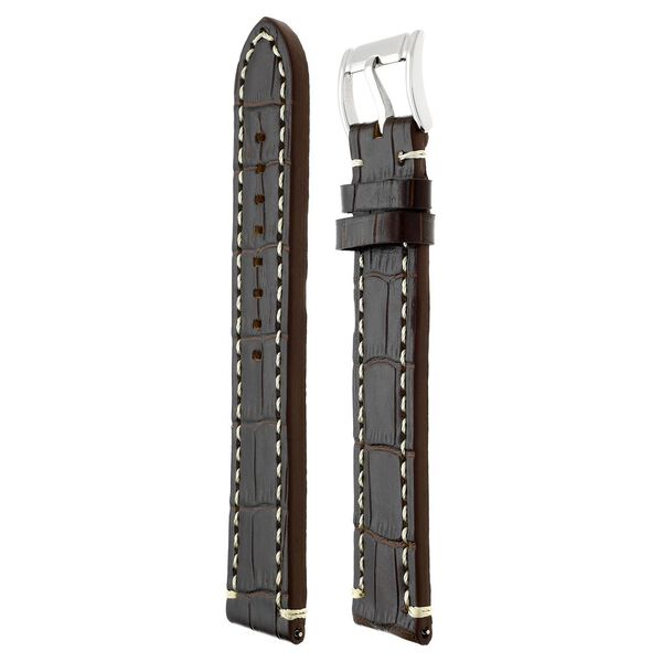 22 mm Brown Genuine Leather Straps for Men - image number 2