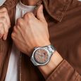 Titan Palette Of Time Quartz Analog with Date Orange Dial Stainless Steel Strap Watch For Men - image number 4