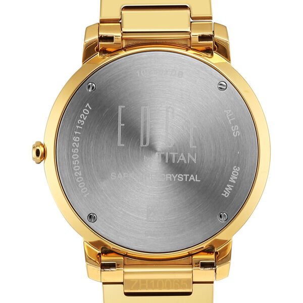 Edge Meister Quartz Analog with Date Green Dial Golden Stainless Steel Strap Watch For Men - image number 8
