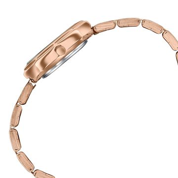 Poze By Sonata Quartz Analog Grey Dial Rose Gold Stainless Steel Strap Watch For Women