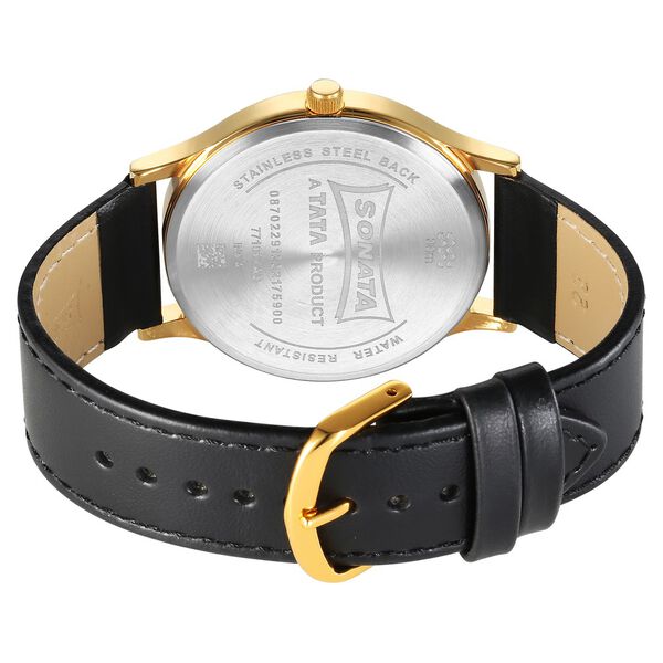 Sonata Quartz Analog with Date Black Dial Watch for Men - image number 3