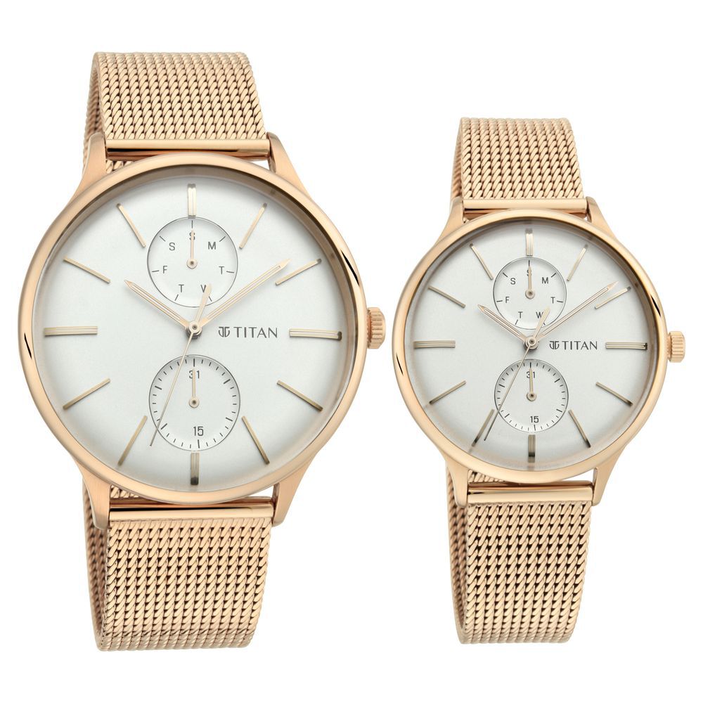Titan couple cheap watches set price
