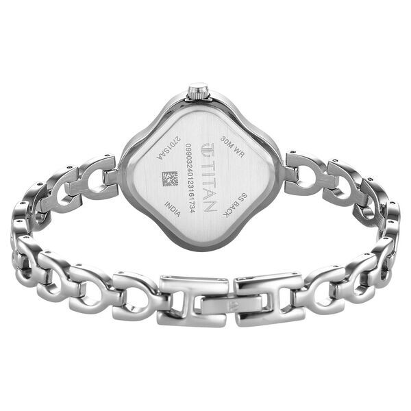 Titan Karishma White Dial Analog Metal Strap Watch for Women - image number 4