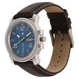 Fastrack Quartz Analog with Day and Date Blue Dial Leather Strap Watch for Guys - image number 2