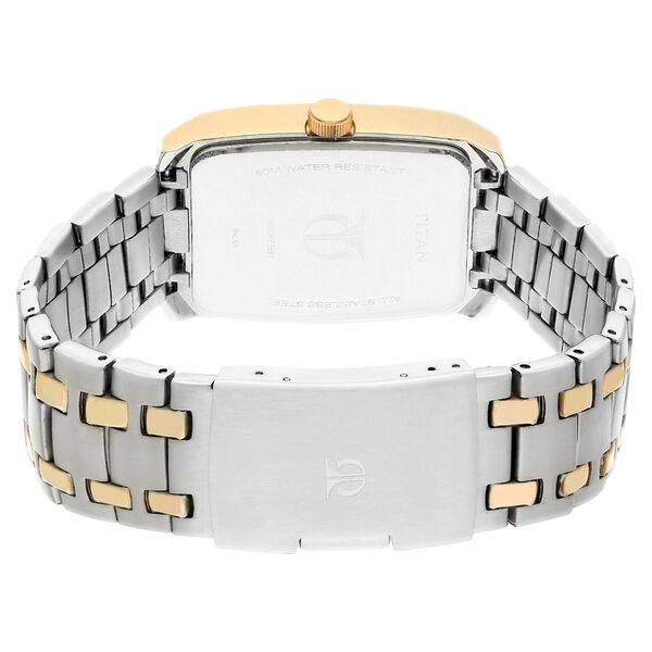 Titan Quartz Analog Silver Dial Stainless Steel Strap Watch for Men - image number 4
