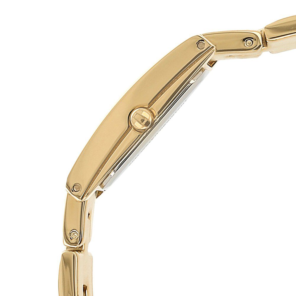 Titan Quartz Analog Champagne Dial Metal Strap Watch for Women