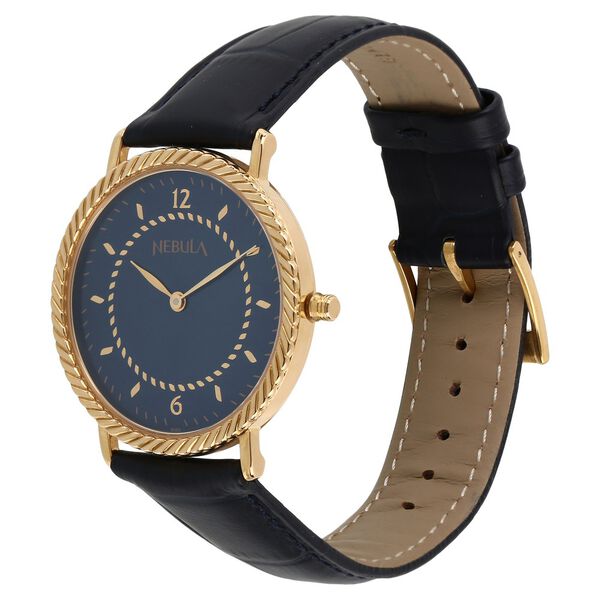 Titan Nebula Quartz Analog 18 Karat Solid Gold Watch for Men - image number 1