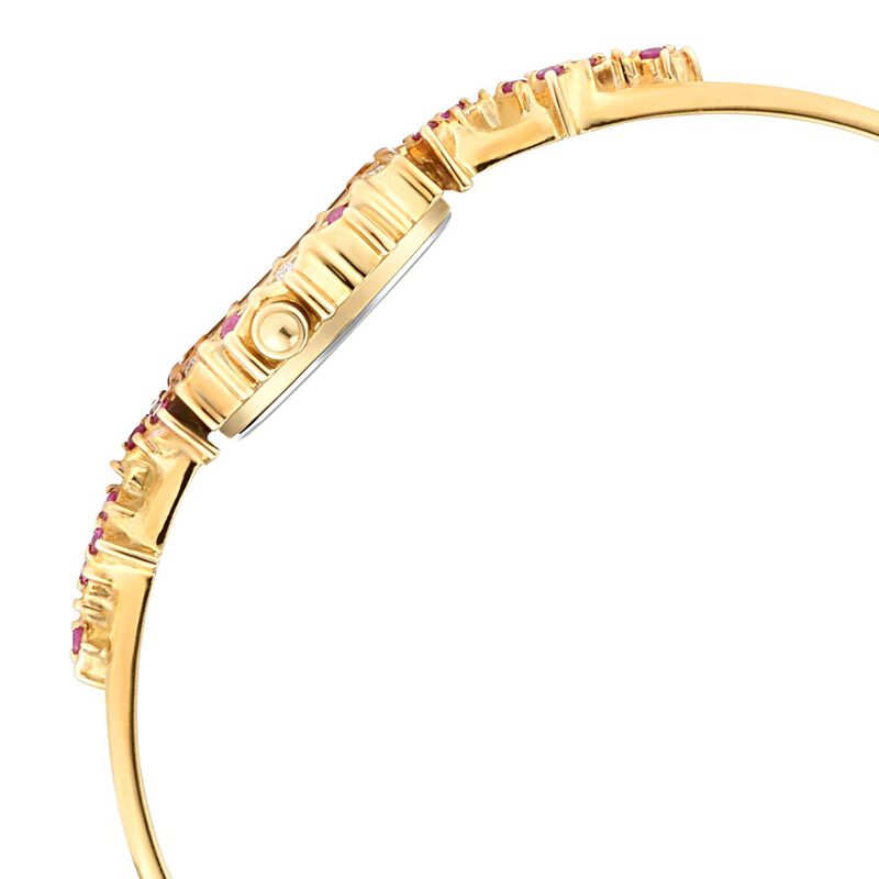Nebula Quartz Analog Mother of Pearl Dial 18 Karat Gold Strap Watch for Women - image number 3