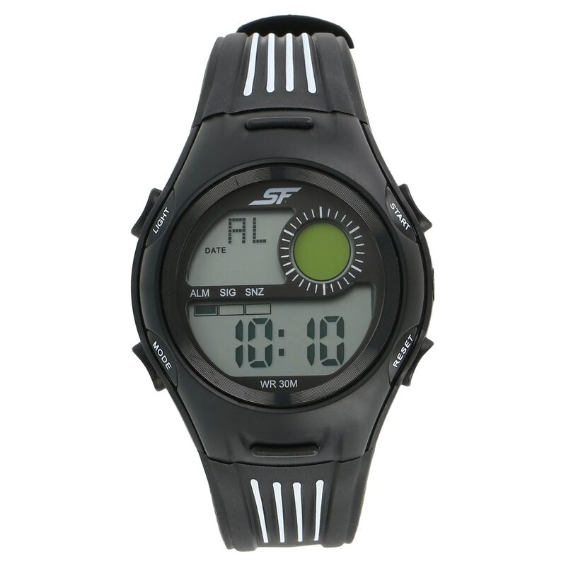 SF Super Fibre Digital Dial Plastic Strap Watch for Men