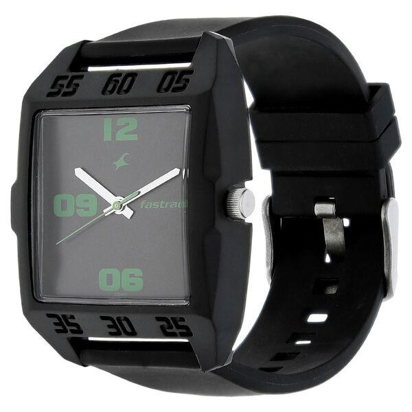 Fastrack Quartz Analog Black Dial Plastic Strap Watch for Guys - image number 1