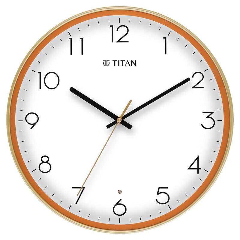 Titan Classic LED Backlit Clock with Silent Sweep Technology 34.5 x 34.5 cm  (Medium)