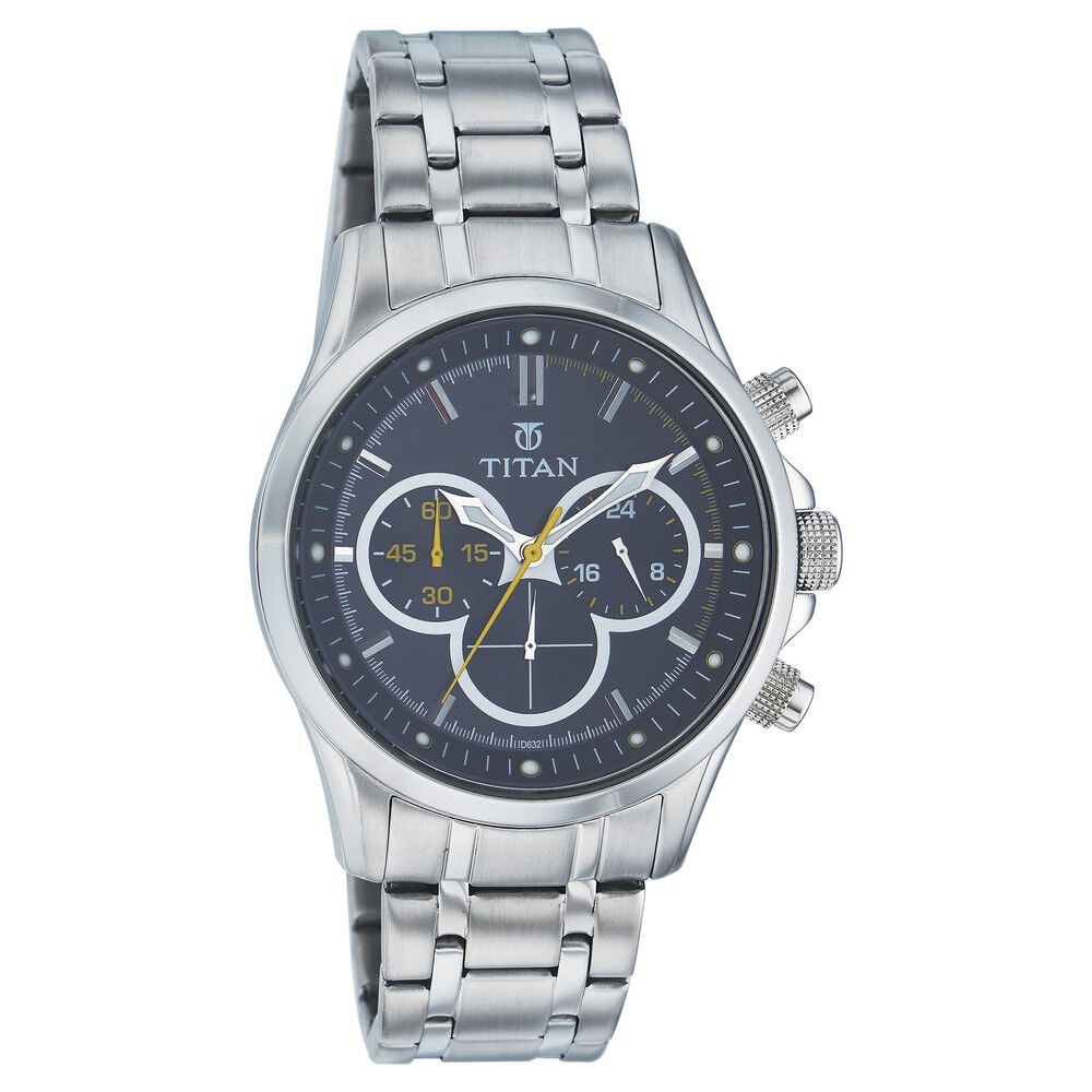 Buy Online Titan Quartz Dial Metal Strap Watch for Men