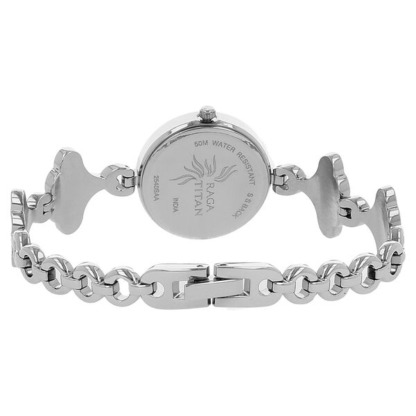 Titan Raga Foliage Silver Dial Women Watch With Metal Strap - image number 3